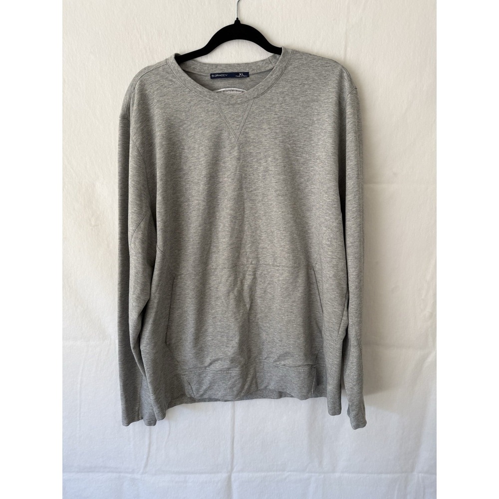 B Draddy Russ Crewneck Sweatshirt Mens XL Gray Pima Cotton Golf The Ketel Cup